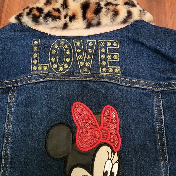 DISNEY MINNIE JEAN JACKET/RALPH LAUREN RED RIBBED SKIRT GIRLS SIZE 7/8 SEE TAGS - Picture 14 of 16